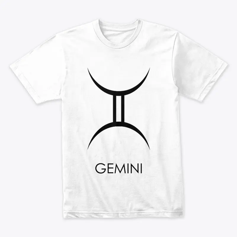 New Zodiac Merch - Gemini (Black Logo)