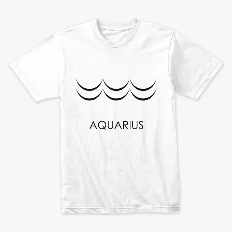 New Zodiac Merch - Aquarius (Black logo)