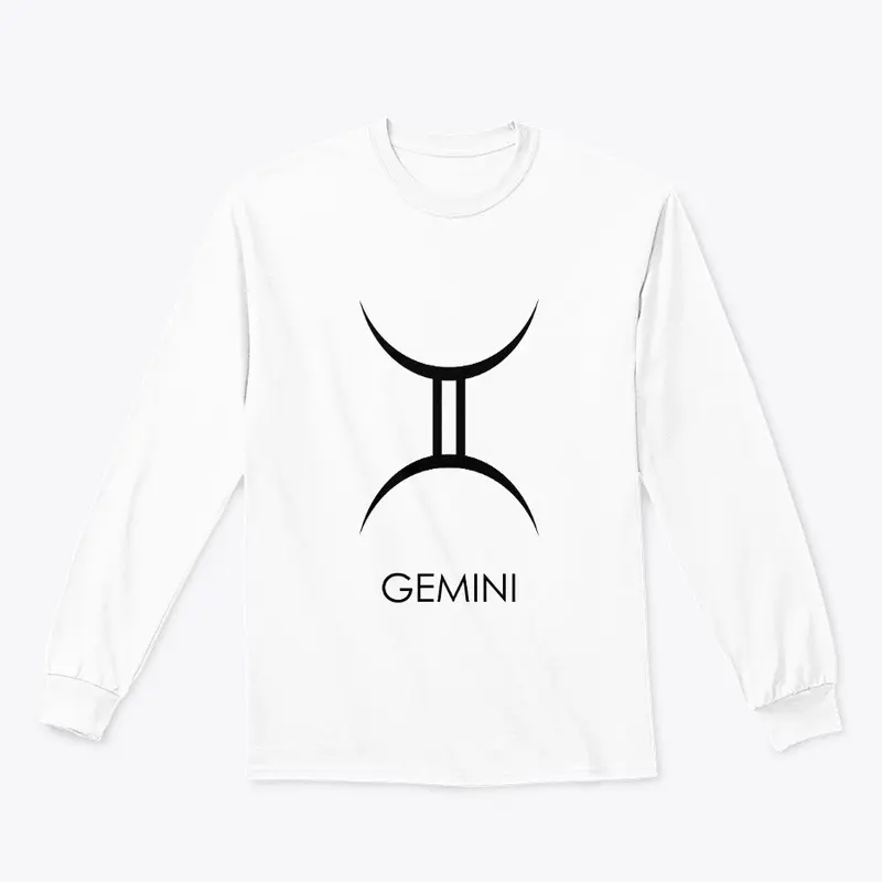 New Zodiac Merch - Gemini (Black Logo)